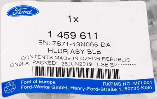 Патрон лампы заднего левого FORD MONDEO Mk4 07-
