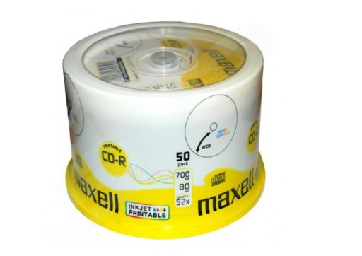 Диски Maxell CD-R для печати тортов, 100 шт.