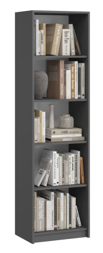 КНИЖНЫЙ ШКАФ ДЛЯ ОТКРЫТОГО ОФИСА EWA 60 СМ ГРАФИТ, СОЕДИНИТЕЛЬ, ПОЛКА
