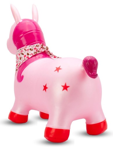 Джемпер детский резиновый UNICORN 60 см жемчужно-розовый с банданой для прыжков