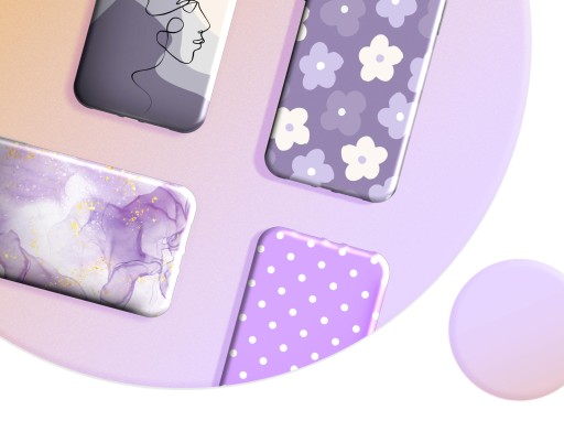 ETUI DO XIAOMI REDMI NOTE 9 PRO WZORY FIOLETOWE FIOLET KSZTAŁTY OBUDOWA