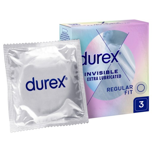 DUREX INVISIBLE - тончайшие презервативы, 3 шт.