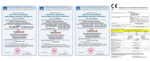 System Kominowy Komin Ceramiczny 7 m K Fi 200 BKU IZOLOWANY OCIEPLONY