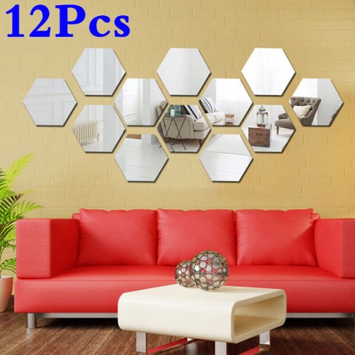 Золотой стиль-4,6*4*2,3 см 12 шт. X 3D зеркальная плитка