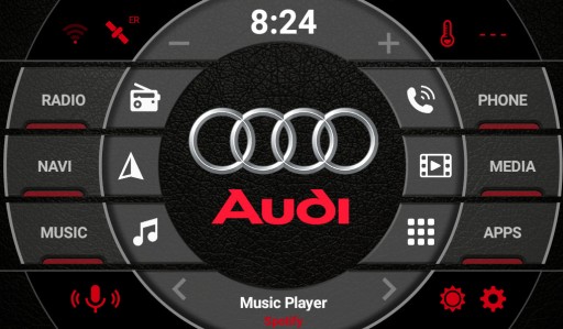РАДИО 2DIN ANDROID USB BT GPS WIFI SPOTIFY AUDI