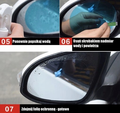 Нано-фольга водонепроницаемая зеркальная наклейка от дождя