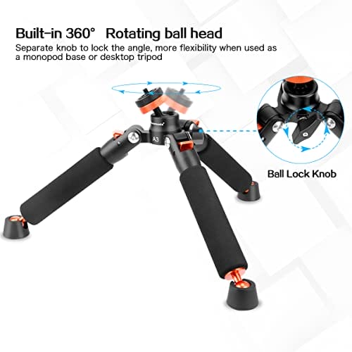 Мини-настольный штатив Koolehaoda A3 с винтовым креплением 1/4 и 3/8 дюйма - Uniwe