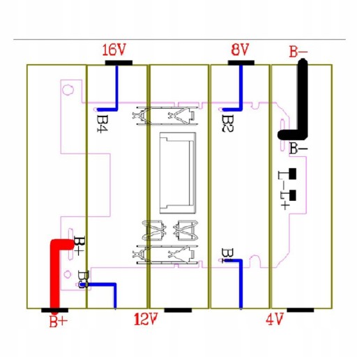 ЗАМЕННАЯ ПЛАТА АККУМУЛЯТОРА 18 В BL1830 1850 ЗЕЛЕНАЯ