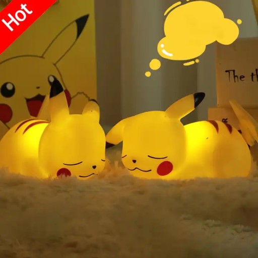 СВЕТОДИОДНЫЙ НОЧНИК PIKACHU POKEMON КРАСИВЫЙ ДЛЯ ПОДАРКА РЕБЕНКУ