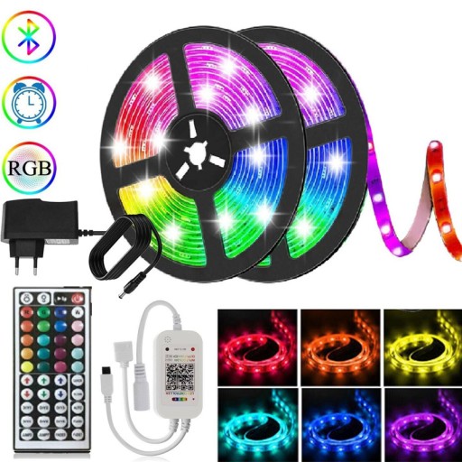 СВЕТОДИОДНАЯ ЛЕНТА 20М RGB 5050 ВОДОНЕПРОНИЦАЕМЫЕ ЦВЕТНЫЕ СВЕТОДИОДЫ