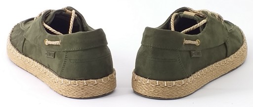 BIG STAR 055 ESPADRYLE MOKASYNY MĘSKIE ZAMSZOWE OBUWIE WIĄZANE KHAKI 41