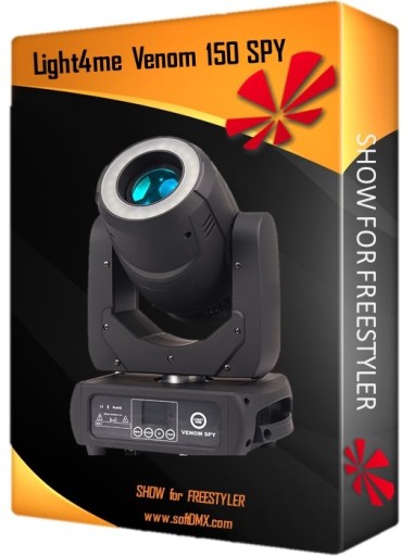 Готовое DMX-шоу для 4-х LIGHT4ME VENOM 150 SPY
