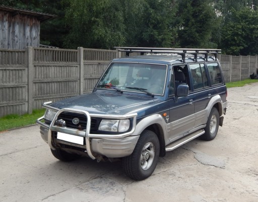 Hyundai Galloper длинный багажник на крышу с сетчатой ​​корзиной, платформой для палатки