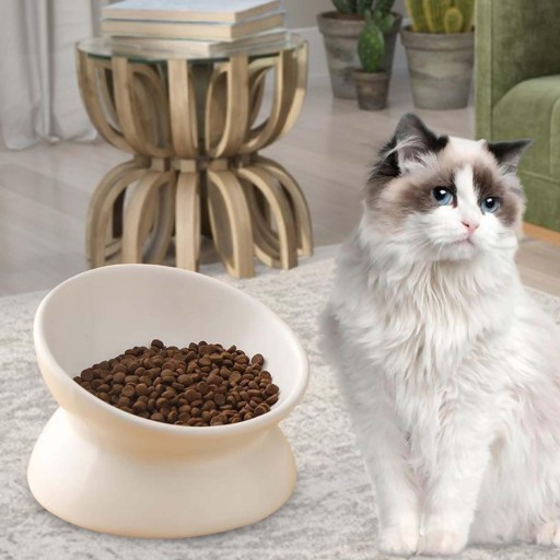 Миска для кошек приподнятая Поилка для маленьких собак Puppy Cat с толстым дном