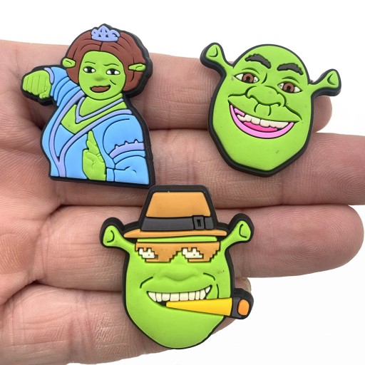 Przypinka Shrek do Crocs klapków butów telefonu torebki plecaka torby