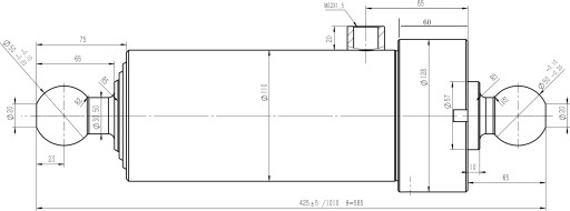ST-3 580 HL 8011 привод L=425мм + ДВА РАЗЪЕМА И БЕЗОПАСНОСТЬ