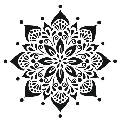 Szablon do decoupage A4 Mandala