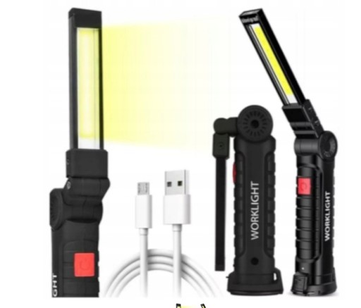 COB МАСТЕРСКАЯ ЛАМПА ФАКЕЛ С МАГНИТОМ USB СКЛАДНАЯ ЛАМПА С КРЮКОМ