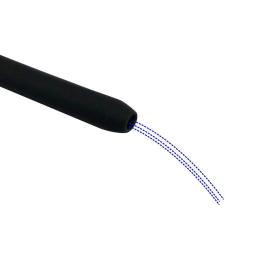 DILATOR SILIKONOWY CEWKI MOCZOWEJ Z UJŚCIEM, BDSM PENIS PLUG