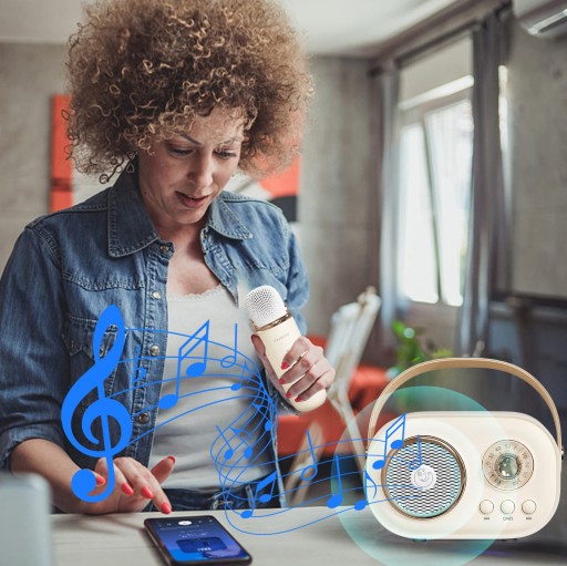 БЕСПРОВОДНОЙ КАРАОКЕ-МИКРОФОН BLUETOOTH ДИНАМИК C20 PLUS + 2 МИКРОФОНА