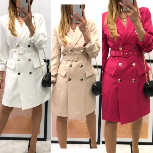 SUKIENKA ŻAKIETOWA SOHO PREMIUM __ pudrowy róż ___ 46