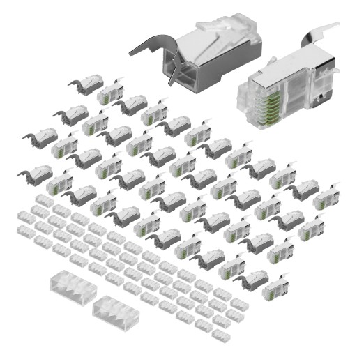 Разъем сетевого кабеля nw017 позолоченный экран cat7 rj45 8p8c горный хрусталь h