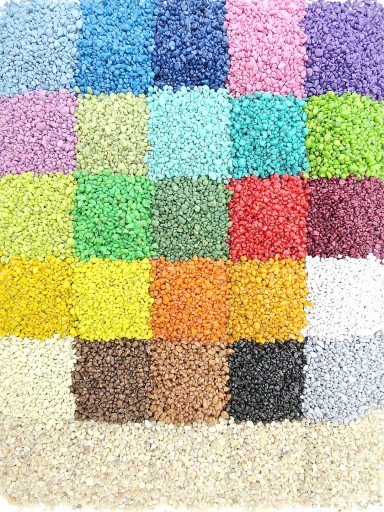 Żwirek ozdobny dekor las słoiku szkle czekoladowy brąz każdy kolor jest 1kg