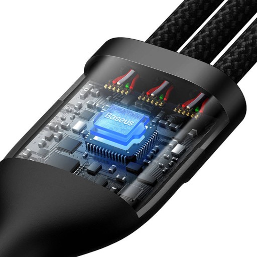 Кабель Baseus USB-C microUSB Lightning 100 Вт 1,2 м