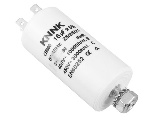KONDENSATOR ROZRUCHOWY 16uF/450V KNNK KONEKTORY