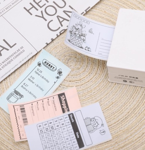 Kolorowy papier Phomemo M02 M02S M02PRO M03 50mmx3,5m naklejki etykiety x3