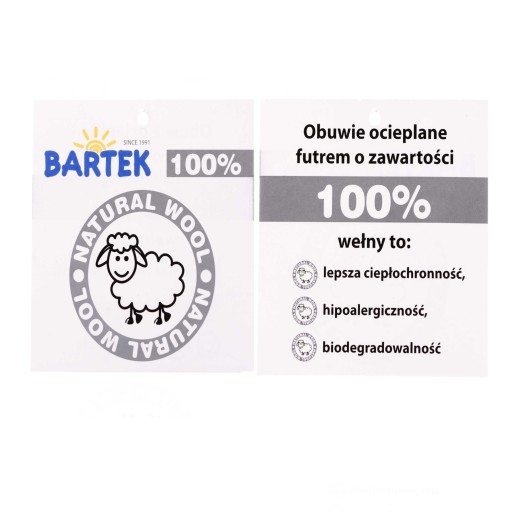 BARTEK TRZEWIKI OCIEPLANE KOZACZKI ZIMOWE 91874 26
