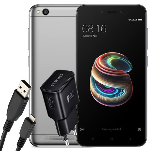 IDEALNY Budżetowy Smartfon Xiaomi Redmi 5A SREBRNY Ładowarka GRATIS