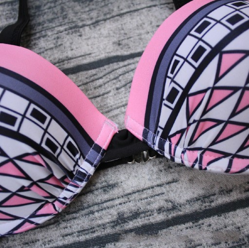 SEXY STRÓJ KĄPIELOWY DWUCZĘŚCIOWY PUSH UP XXL
