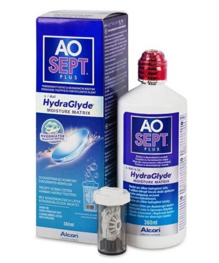 AoSept Plus HydraGlyde 360 ​​мл ЖИДКОСТЬ ДЛЯ ЛИНЗ