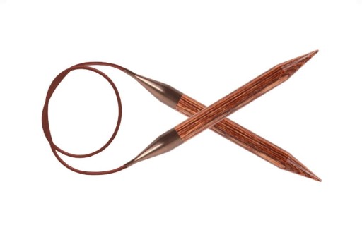 Деревянные спицы KNITPRO на нити 80 см GINGER 3 50