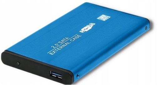 ЧЕХОЛ ДЛЯ ЖЕСТКОГО ДИСКА AOL 2,5 ОТСЕКА SATA USB 3 СИНИЙ