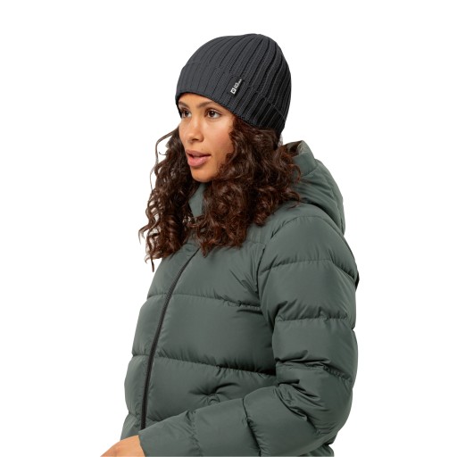 ТРИКОТАЖНАЯ ШАПКА В РЕБКУ JACK WOLFSKIN -