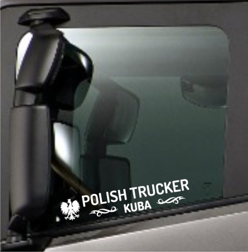Наклейка Polish Trucker Driver NAME на грузовик