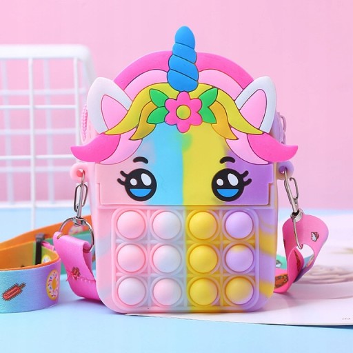 СЕНСОРНАЯ СУМКА POP IT UNICORN