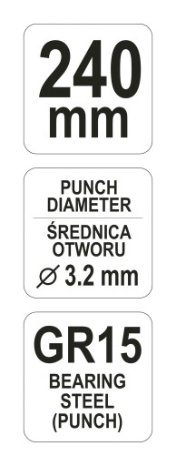 YATO Szczypce dziurkowania łączenia blach profili