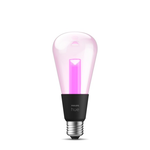 Умная лампа E27 PHILIPS HUE разноцветная белая ST72 продолговатая