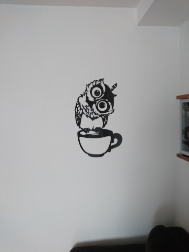 Dekoracja ścienna do pokoju salonu 3D SOWA A031 60x37cm obraz
