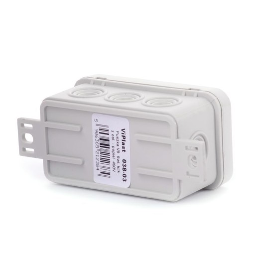 PUSZKA N/T HERMETYCZNA V8 IP54 80×45×41 POPIELATA