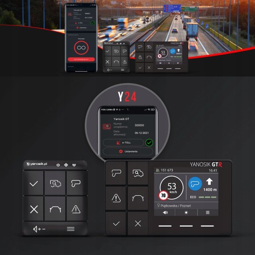 YANBOX Yanosik GTR | 3 ГОДА ПОДПИСКИ | АНТИТРАДАР+e-TOLL ASSISTANT +2 ДЕРЖАВЫ