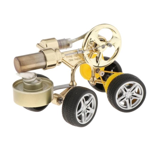 Движущийся автомобиль. Двигатель Стирлинга, модель Gold.