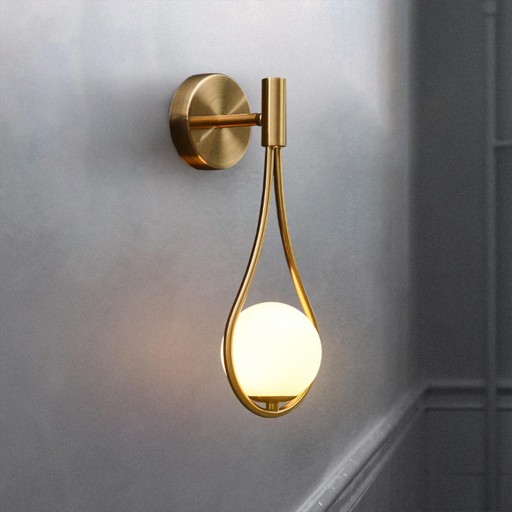 wkv-Modern Glass Ball Lamp Shade Chandelier 8CM