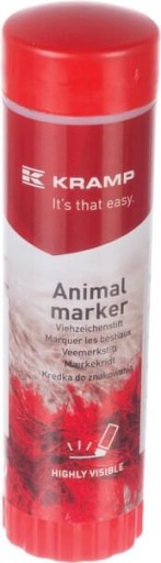 Kredka do znakowania zwierząt czerwona Kramp 60 ml