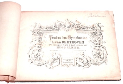 Бетховен Ноты СИМФОНИИ [1] Симфонии I-V для фортепиано в четыре руки [1870]