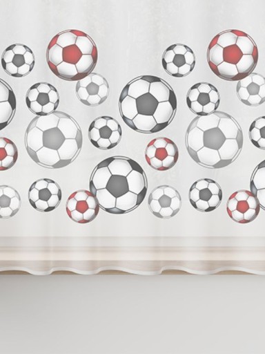 Firany Woalowe Firana Dla Chłopca Piłka Futbol Z Wszytą Taśmą sz. 440x130
