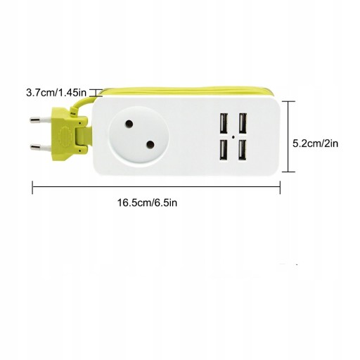 Разветвитель удлинительного кабеля с USB-разъемом